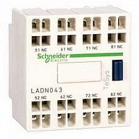 Дополнительный контактный блок 3НО+1НЗ фронтальный монтаж | код. LADN313 | Schneider Electric